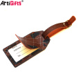 Wholesale custom genuine leather luggage tag